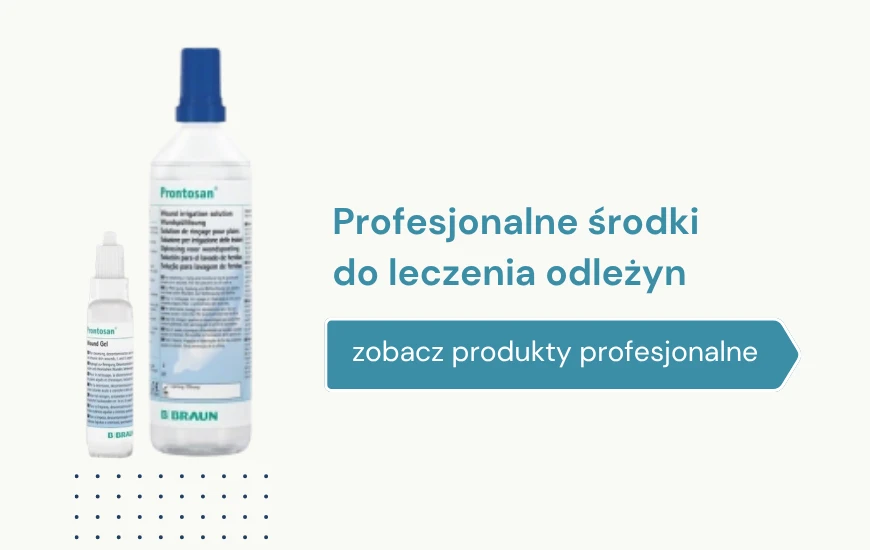 Profesjonalne środki  do leczenia odleżyn