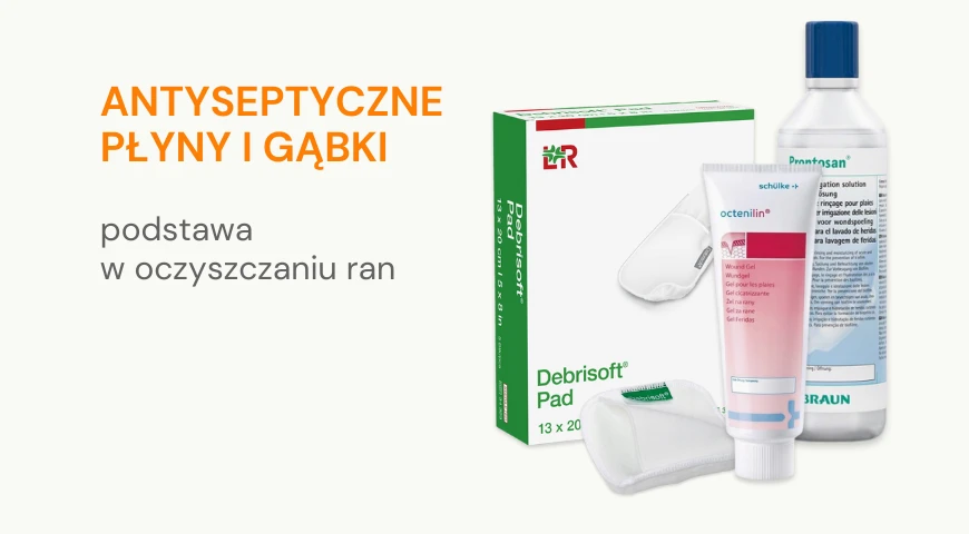 Antyseptyczne płyny i gąbki