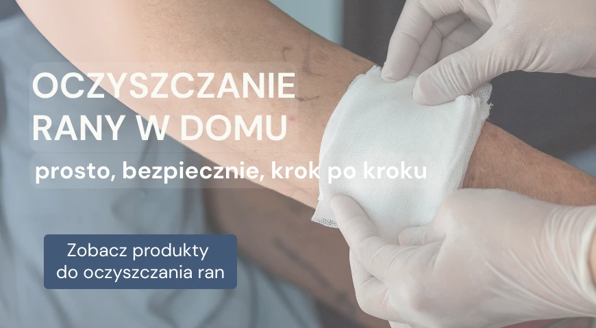 Oczyszczanie rany w domu