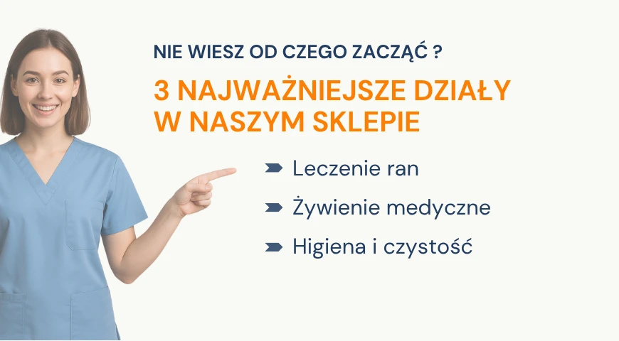 3 działy najczęściej wybierane przez Opiekunów i Chorych