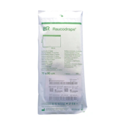 Raucodrape - Serweta 2. warstwowa 75 x 90 cm, sterylna, z przylepcem