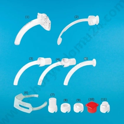Rurka tracheostomijna KAN Nr 10,0 bez mankietu, fenestracyjna - Zestaw I