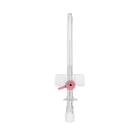 Kaniula dożylna 20G 1,1 x 32 mm różowa, z portem bocznym i liniami RTG - KD-FIX