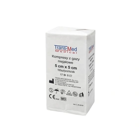 Kompresy gazowe 17. nitkowe 8. warst. 5 x 5 cm (100 szt.) - TransMed