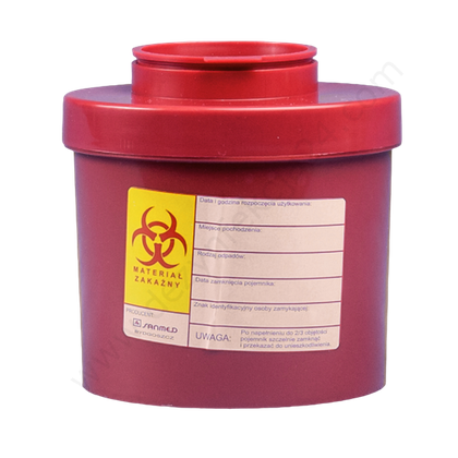 Pojemnik na odpady medyczne 0,5 - 0,8 L (100 szt.) - Sanmed