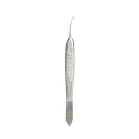 Pinceta HEES 1/2 ząbki 9 cm - zagięta