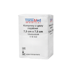 Kompresy gazowe 17. nitkowe 8. warst. 7,5 x 7,5 cm (100 szt.) - TransMed