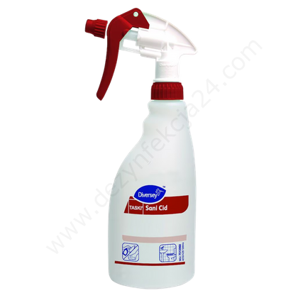 Pusta butelka + spryskiwacz Sani Cid - 500 ml.