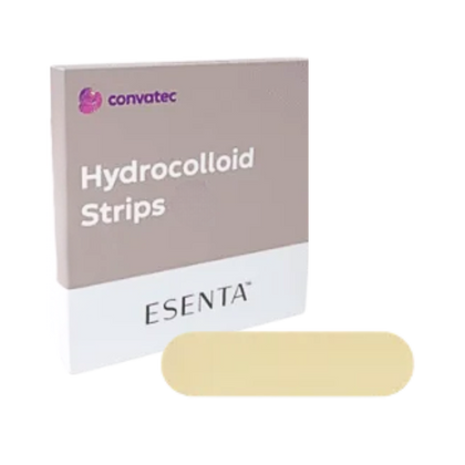 ESENTA cienkie hydrokoloidowe paski mocujące 5 x 22 cm, prosty (20 szt.) - ConvaTec
