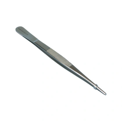 Pinceta chirurgiczna 16 cm 1/2 ząbki - prosta, wąska
