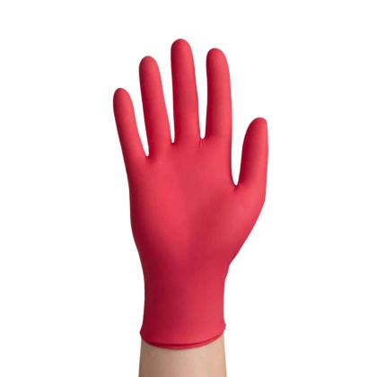 easyCARE BERRY rękawice nitrylowe bezpudrowe malinowe (100 szt.)