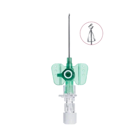 Kaniula Vasofix Safety Pur 18G 1,3 x 33 mm zielona, z osłoną i portem do iniekcji - Braun