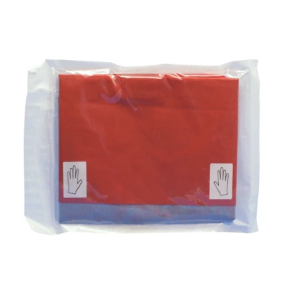 Serweta na stolik MAYO 140 x 80 cm. sterylna, wzmocniona, czerwona - ALPHAtex