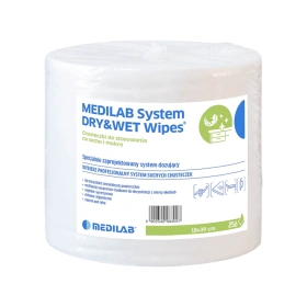 Chusteczki do stosowania na sucho i mokro, do nasączania 256 szt. - wkład