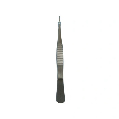 Pinceta chirurgiczna 16 cm 1/2 ząbki - prosta, wąska
