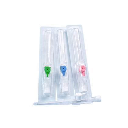 Kaniula dożylna 18G 1,3 x 45 mm zielona, z portem bocznym i liniami RTG - KD-FIX