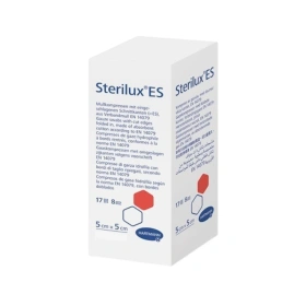 Kompresy gazowe 17. nitkowe 8. warst. Sterilux ES 5 x 5 cm. (40 szt.) sterylne - Hartmann