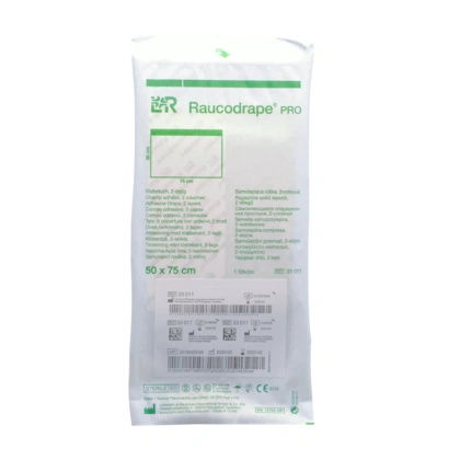 Raucodrape - Serweta 2. warstwowa 50 x 75 cm., STERYLNA, z przylepcem