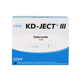 Strzykawka do tuberkuliny 1 ml z igłą nakładaną 25G 0,5 x 16 mm (100 szt.) - KD-JECT