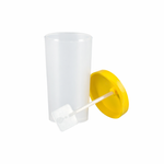 Pojemnik do kału z łopatką, nakrętką, BEZBARWNY (100 szt.) - SANMED