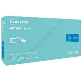 NITRYLEX GREEN - Rękawice nitrylowe bezpudrowe (100 szt.)