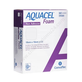 Aquacel Foam N/ADH - opatrunek 10 x 10 cm. (10 szt.) - ConvaTec