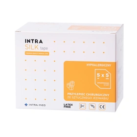 Przylepiec jedwabny - Intra Silk Tape 5 cm x 5 m (12 szt.)