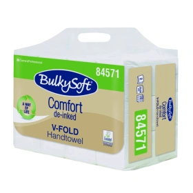 Ręcznik ZZ, biały 24 x 21 cm (3000 szt.) - BulkySoft