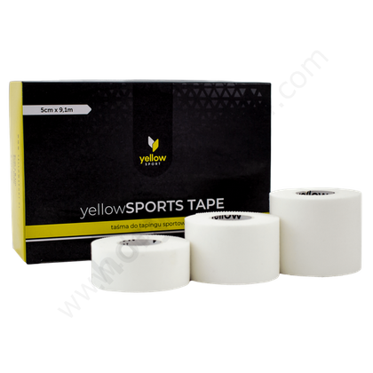 yellowSport Tape- taśma do tapingu sportowego 3,8cm x 9,1m - biała (6 szt.)