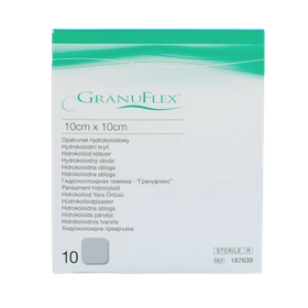 Granuflex opatrunek hydrokoloidowy 10 x 10 cm (10 szt) - ConvaTec
