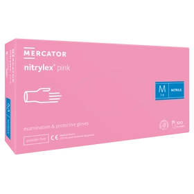NITRYLEX PINK - Rękawice nitrylowe bezpudrowe (100 szt.)