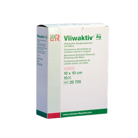VLIWAKTIV Ag 10 x 10 cm. Opatrunek przeciwbakteryjny (10 szt.)