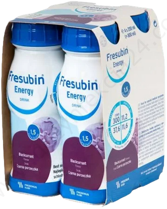 Fresubin Energy Drink Czarna Porzeczka 200 ml. (4 szt.)