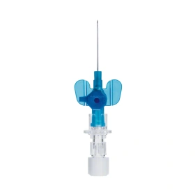 Kaniula Vasofix Certo 22G 0,9 x 25 mm niebieska, z portem do iniekcji, widoczna w RTG - Braun