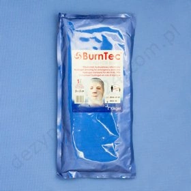 Opatrunek hydrożelowy ratunkowy na twarz BurnTec 25 x 25 cm.