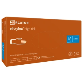 NITRYLEX HIGH RISK pomarańczowe rękawice nitrylowe (100 szt.)