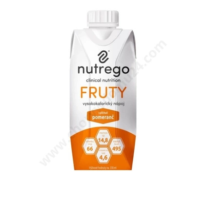 Nutrego FRUTY pomarańcza 330 ml (12 szt.)