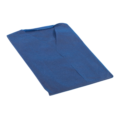 Koszula dla pacjenta, 40 g, włóknina SMS, 120x95 cm, niebieska (10 szt.) -  SoftMed