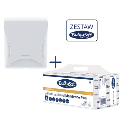 Zestaw BulkySoft 4 (1 x ręcznik 83475 + 1 x dozownik 01349 GRATIS)