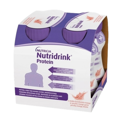 Nutridrink PROTEIN brzoskiwnia-mango 125 ml (4 szt.)