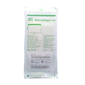 Raucodrape - Serweta 2. warstwowa 50 x 75 cm., STERYLNA, z przylepcem