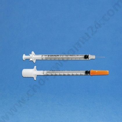 Strzykawka trzyczęściowa 1 ml OMNICAN do insuliny U-40 z igłą 0,33 x 12 mm (100 szt.) - Braun