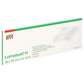 Lomatuell H 10 x 30 cm. opatrunek gazowy z parafiną (10 szt.)