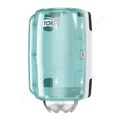 Dozownik do ręczników centralnie dozowanych, biało-turkusowy , mini, M1 658000 - Tork