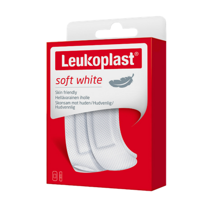 Plastry Leukoplast Soft White (20 szt.) <br>19 x 72 mm - 12 szt, 38 x 72 mm - 8 szt.