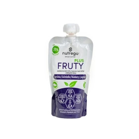 Nutrego FRUTY PLUS 4 x 175 ml z zawartością jagód