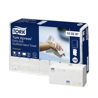 Ręcznik ZZ, bardzo miękki, Xpress, (2100 szt.), biały, H2 100297 - Tork