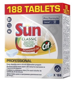 Tabletki do zmywarki Sun Pro Formula Classic Tablets (188 szt.)