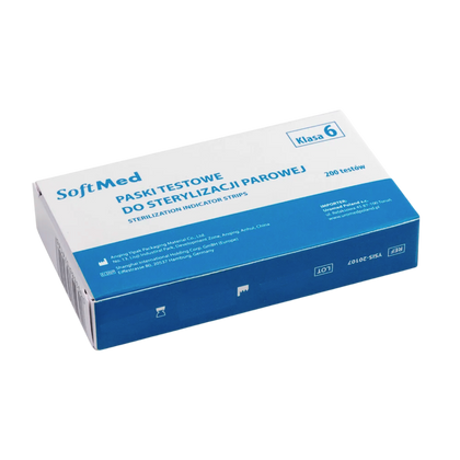 Test chemiczny do kontroli sterylizacji parą (200 szt.) Klasa VI - SoftMed