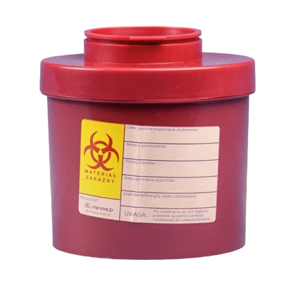 Pojemnik na odpady medyczne 0,5 - 0,8 L (100 szt.) - Sanmed